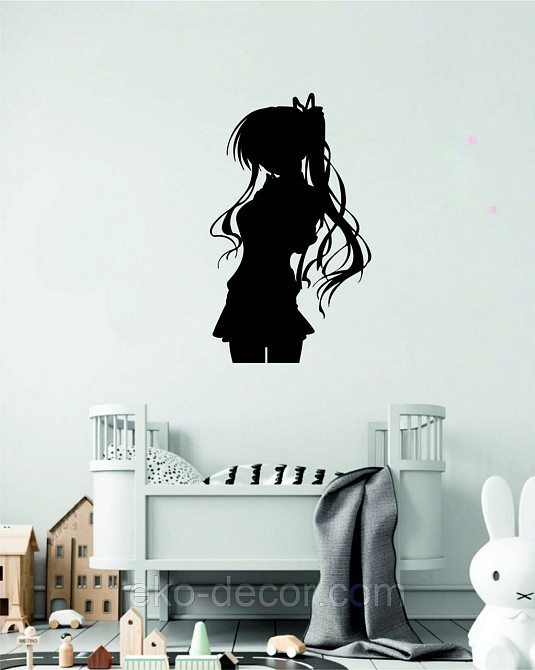 Декоративное настенное Панно «Девушка» Декор на стену 110*65 см, Черный Киев - изображение 10