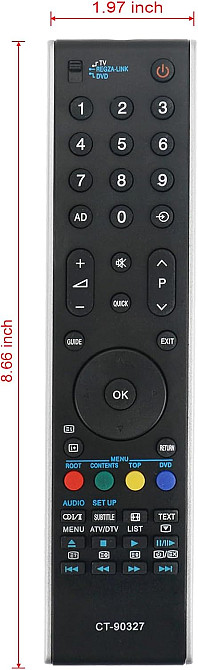 Пульт CT-90327 для телевізорів Toshiba REGZA серій RV685D, RV675D та RV66D Луцьк - фото 2