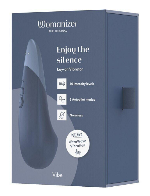 Мінівібратор Womanizer Vibe Dark Blue, 3 авторежими + 10 рівнів інтенсивності Sex Aura Київ - фото 8