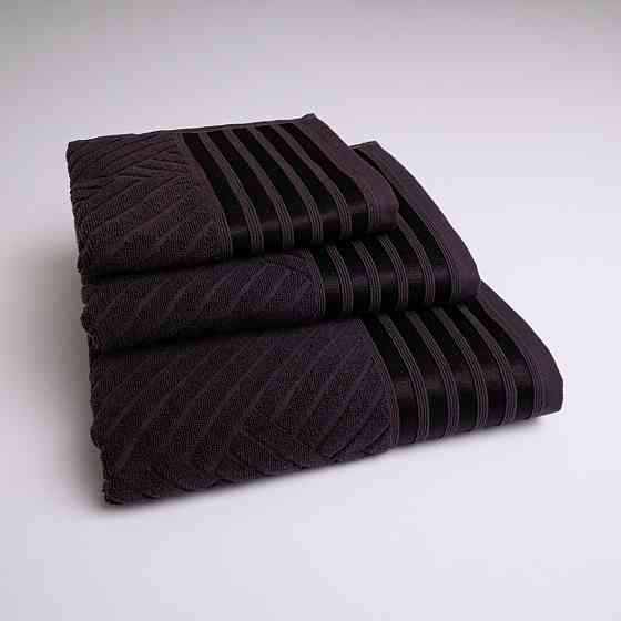 Набор махровых полотенец SOFT 3шт GM Textile 40х70см, 50х90см, 70х140см 500г/м2 (Шоколадный) Сумы