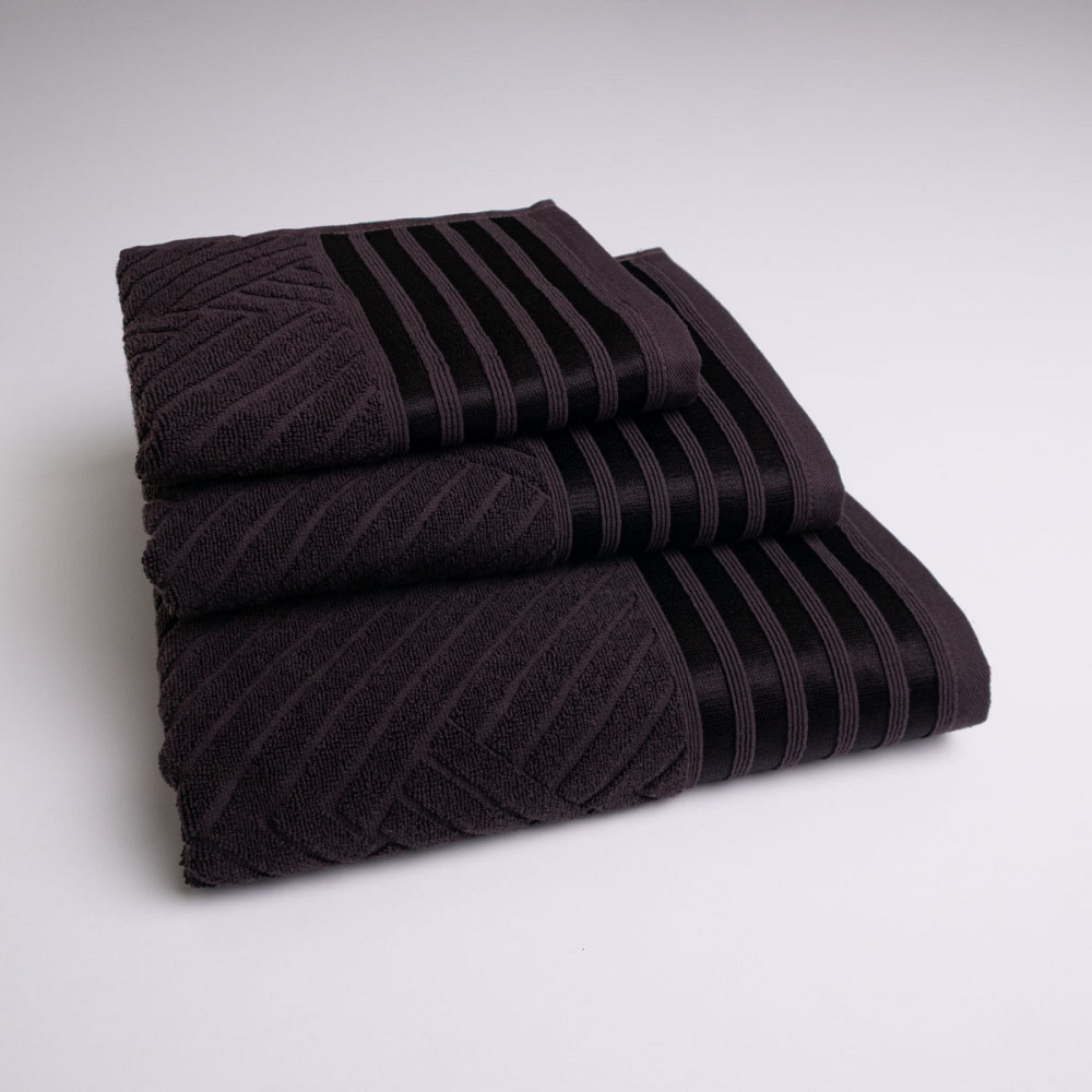 Набор махровых полотенец SOFT 3шт GM Textile 40х70см, 50х90см, 70х140см 500г/м2 (Шоколадный) Сумы - изображение 1