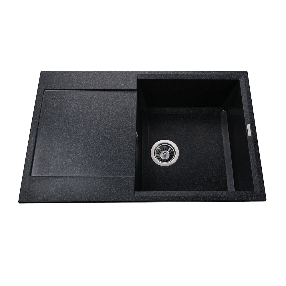 Гранітна мийка Globus Lux KOMO графіт 790х500мм-А0001 Київ - фото 1