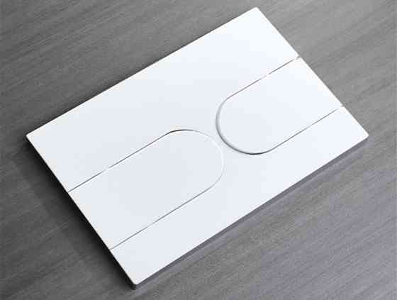 Панель змиву Koer KT-0604-03 240x160x10mm пластикова, кнопка закруглена   ( KR5322 ) 32383 Харків