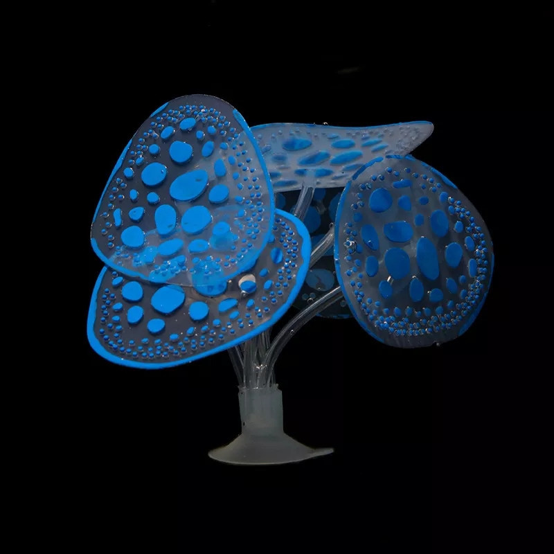 Декор в аквариум Грибы 10 см голубой Киев - изображение 1