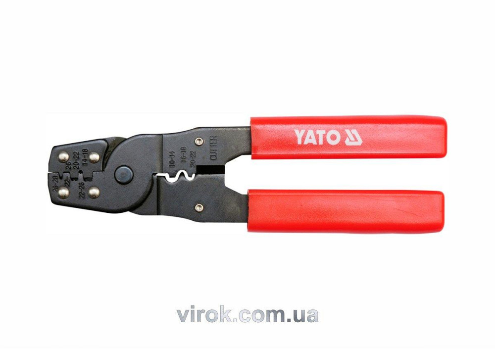 Кліщі для обтискання і зачистки проводів YATO, L=180 мм [12/72] Одесса - изображение 1