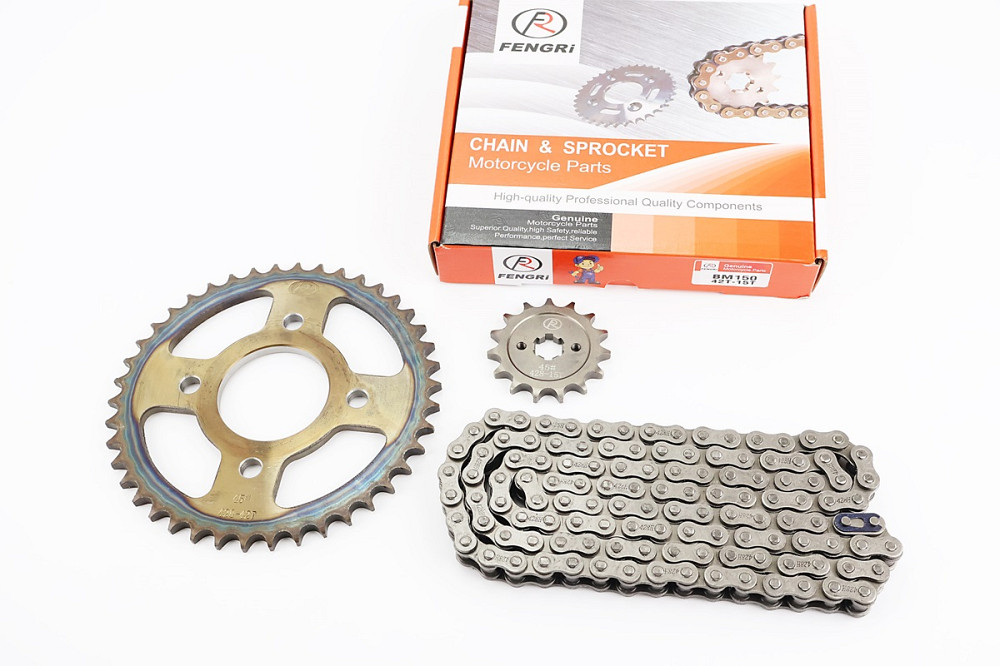 BOXER BM/BMX 150cc Зірки, ланцюг к-кт - 428H-122L+42T+15T "гартована" Бершадь - изображение 1