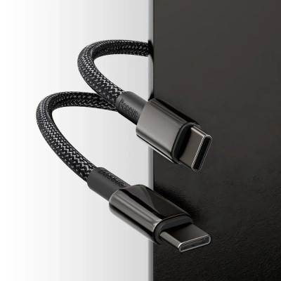Дата кабель USB-C to USB-C 1.0m 100W black Baseus (CATWJ-01) Вінниця - фото 3