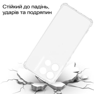 Чохол до мобільного телефона BeCover Anti-Shock Motorola Moto G86 Clear (713803) Вінниця - фото 2