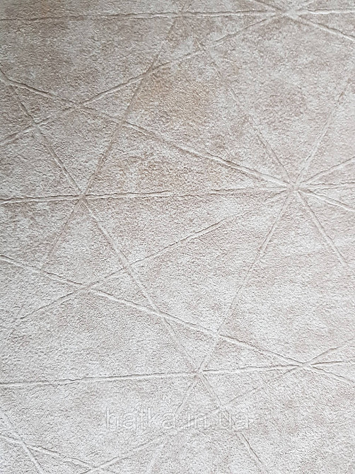 Шпалери вінілові на флізелін Rasch Composition 0,53х10 геометрія смуги фігури під штукатурку бежеві Київ - фото 1