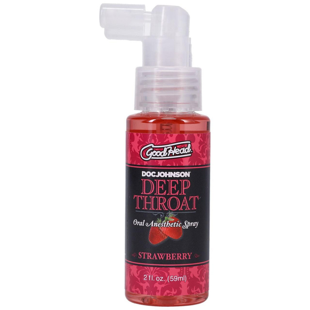 Спрей для минета Doc Johnson GoodHead Deep Throat Spray – Sweet Strawberry 59мл (мятая упаковка!!!) Sex Aura Киев - изображение 1