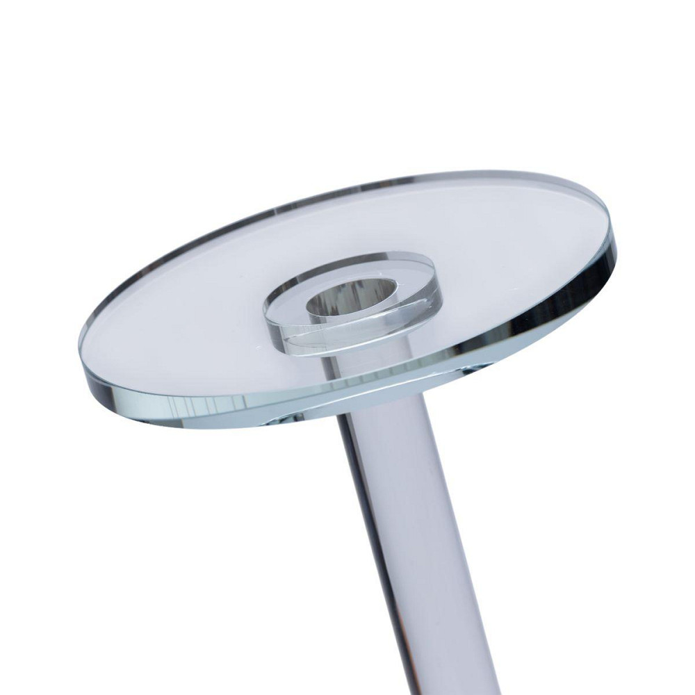 Тортовница стеклянная на ножке 12×18 см круглая стойка для торта, капкейков HP-4-68M Киев - изображение 4