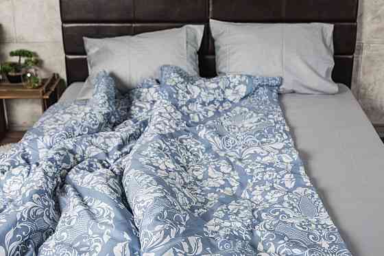 Ecotton Комплект постільної білизни Ecotton полуторний 150х215 см Орнамент блакитний Коломия