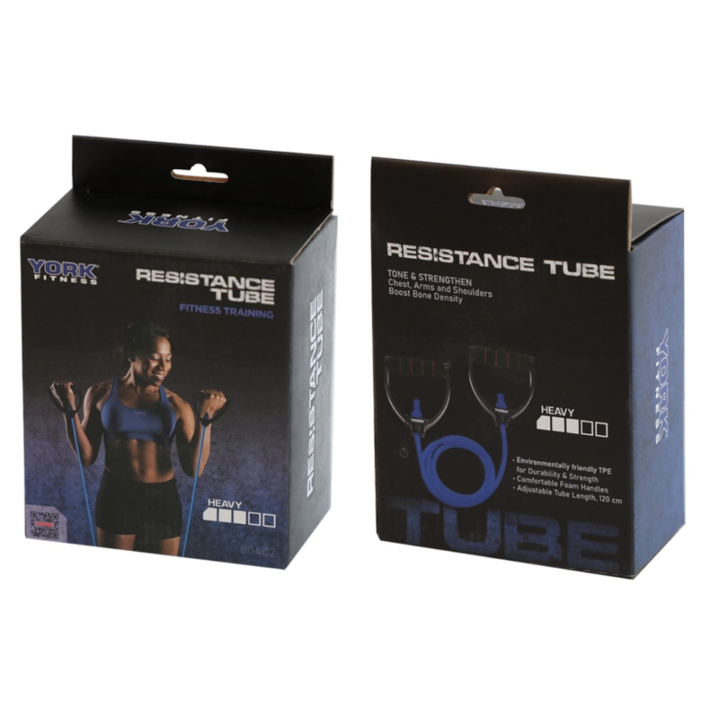 Еспандер трубчастий з ручками York Heavy, синій Киев - изображение 6