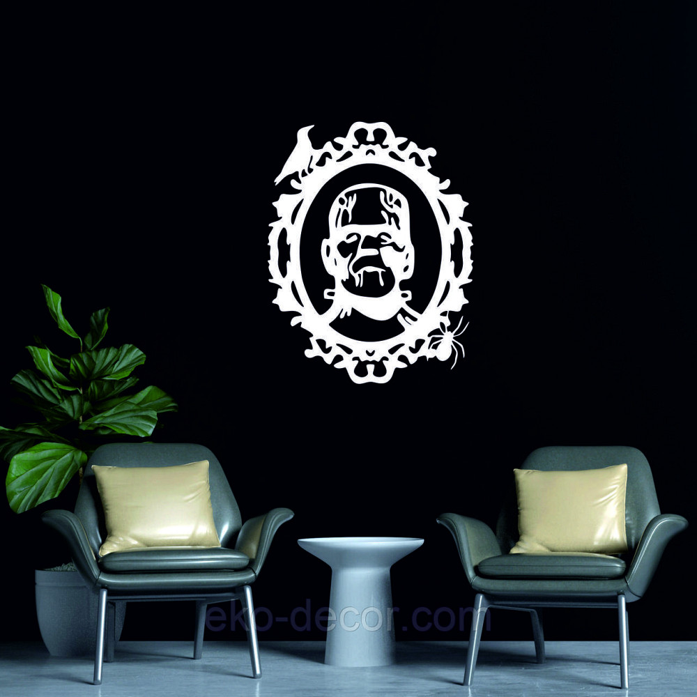 Декоративное настенное Панно «Франкенштейн», Декор на стену 110*86 см, Белый Киев - изображение 5