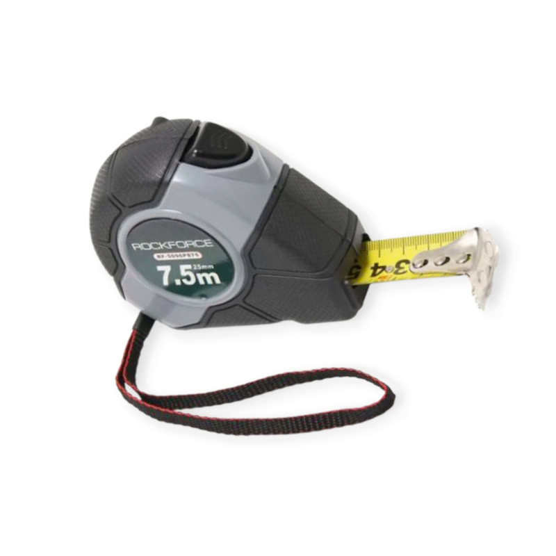 Рулетка 5м x 19мм обрезиненная, стопор полотна Мукачево - изображение 1