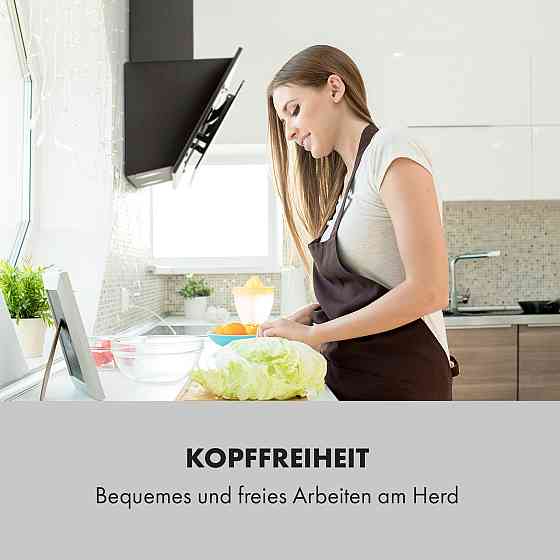 Вытяжка Alessia вытяжка над головой 350 м³/ч Push Control черный 90 см (Германия, читать описание) Ровно