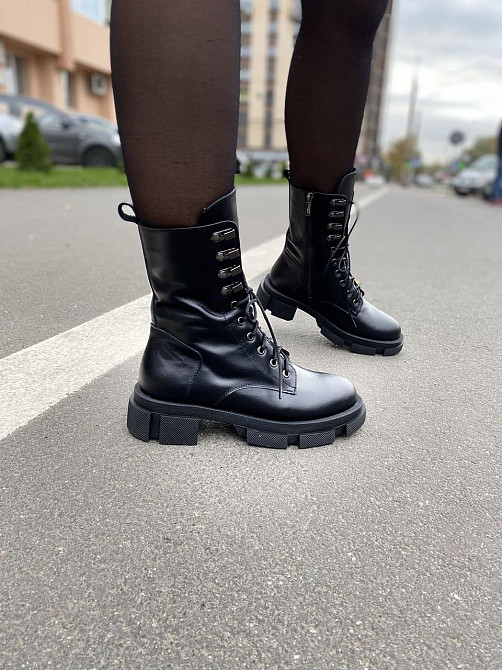 SOTHBY'S Черевики жіночі Sothby's чорні шкіра натуральна 36р. (4213) Коломыя - изображение 5