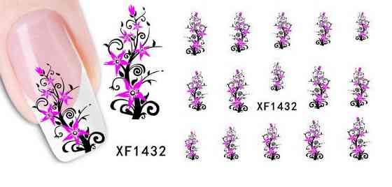 Наклейки для ногтей XF1432 Киев
