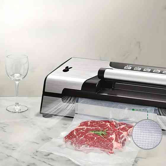 Вакуумні пакети для їжі 5 м х 28 см / Рифлені пакети для вакууматора / Пакети вакуумні Київ