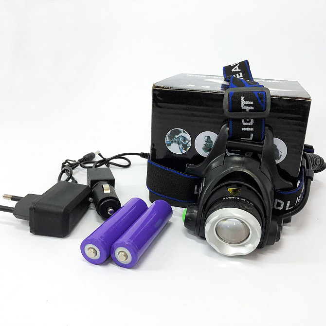 Потужний ліхтарик світлодіодний на голову PLD-T115-PM30-TG, Ліхтарик налобник, ZW-163 Водонепроникний ліхтарик Київ - фото 5