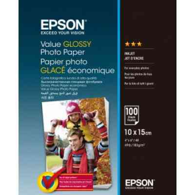 Фотобумага Epson 10х15 Value Glossy Photo (C13S400039) Винница