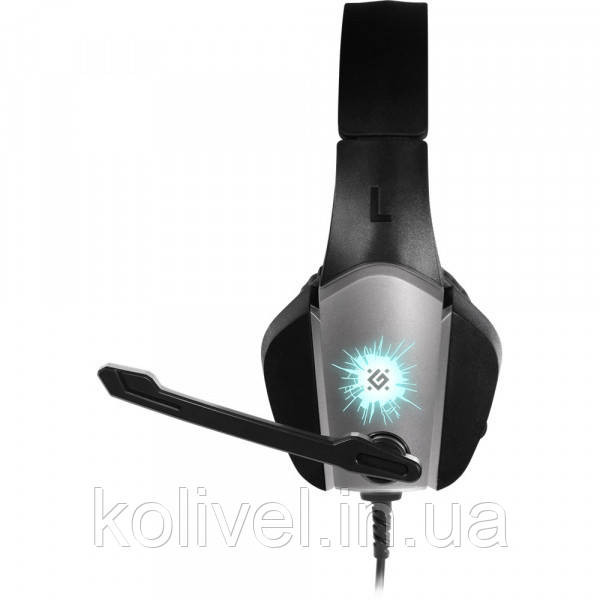 Ігрова гарнітура Defender X-Skull чорно-сіра, кабель 2.1 м (64585) Киев - изображение 4