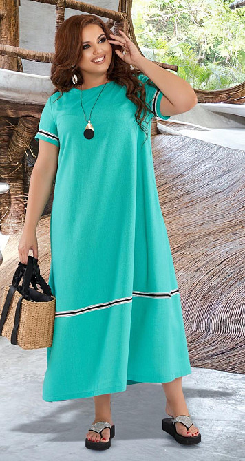 Стильное длинное платье большого размера Киев - изображение 2