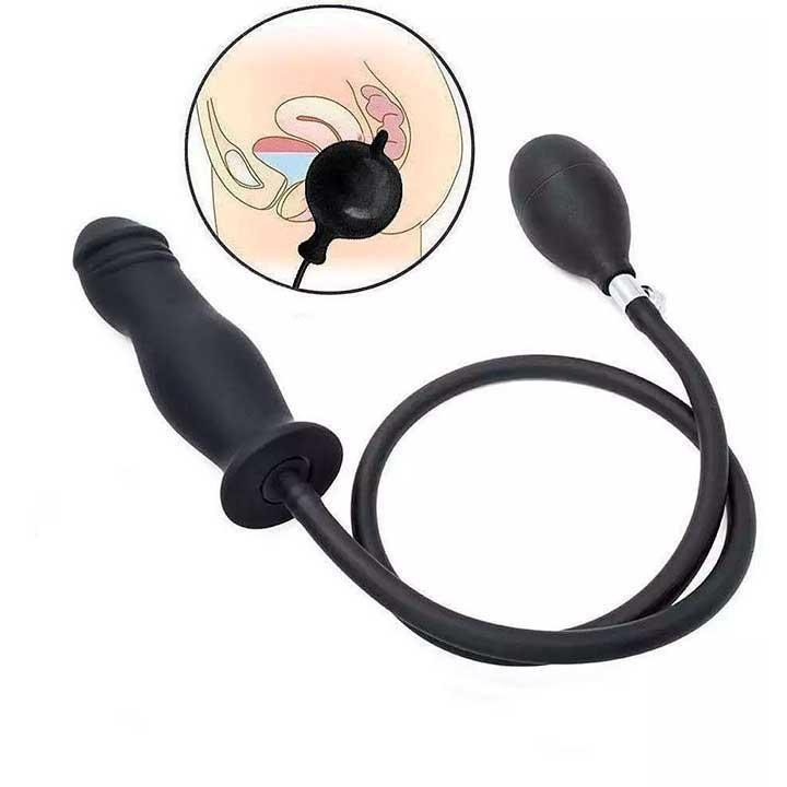 Надувний анальний розширювач Фалос 3,3 см — 5,3 см — Анальні іграшки Вінниця - фото 3