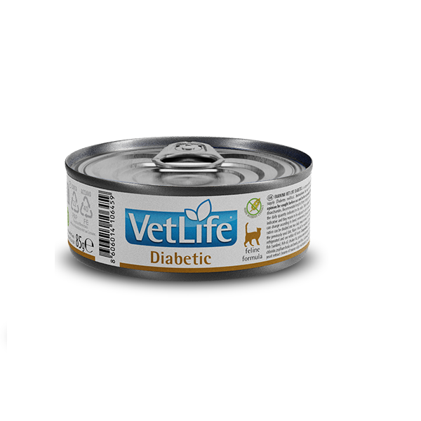 Вологий лікувальний корм для котів Farmina Vet Life Diabetic дієтичне харчування для контролю рівня глюкози в крові при цукровому діабеті, 85 г Київ - фото 1