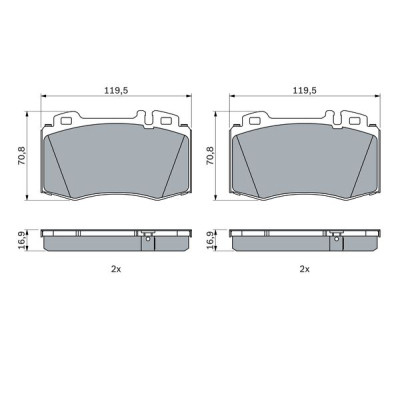 Гальмівні колодки Bosch 0 986 424 705 Вінниця - фото 5