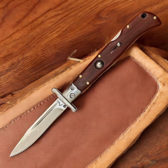 Ніж викидний AKC 9, 332 Brown Дніпро