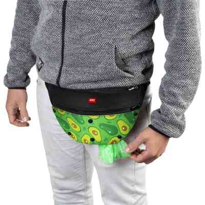 Поясная сумка-бананка для собак WAUDOG Textile "Авокадо" 33х17х10 см (5697) Винница