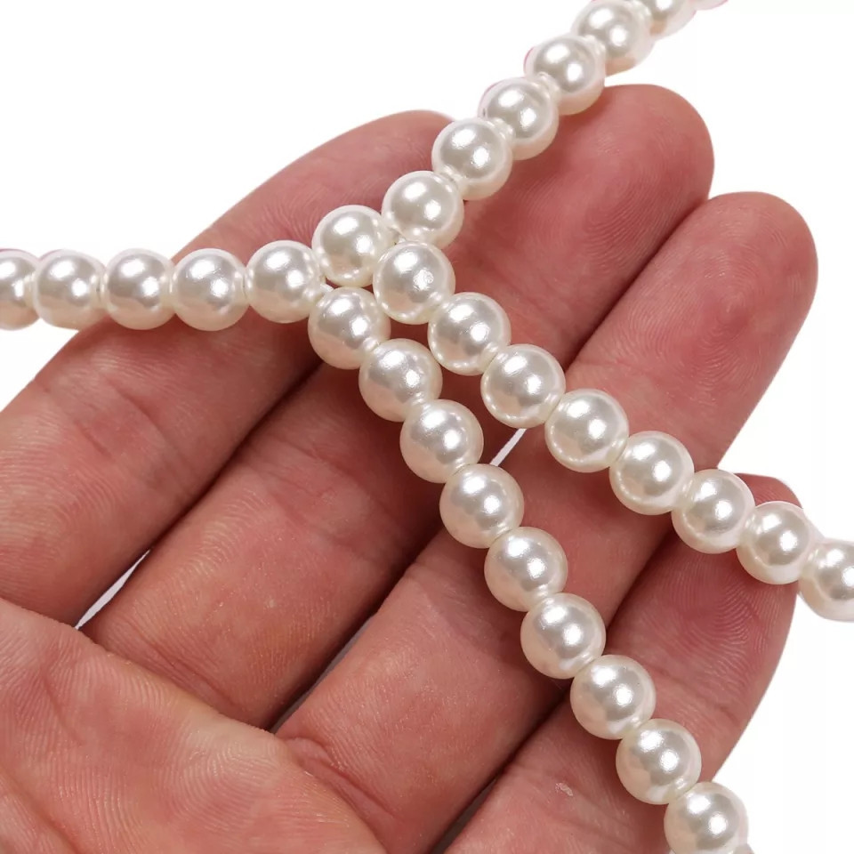 Труси з бусами еротичні білі - розмір універсальний, (на резинці) Київ - фото 3