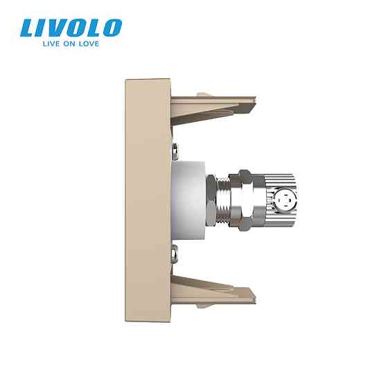 LIVOLO Телевізійна розетка LIVOLO, золота, модуль 0.5 поста, TV гніздо для антени / ресивера (V Коломия