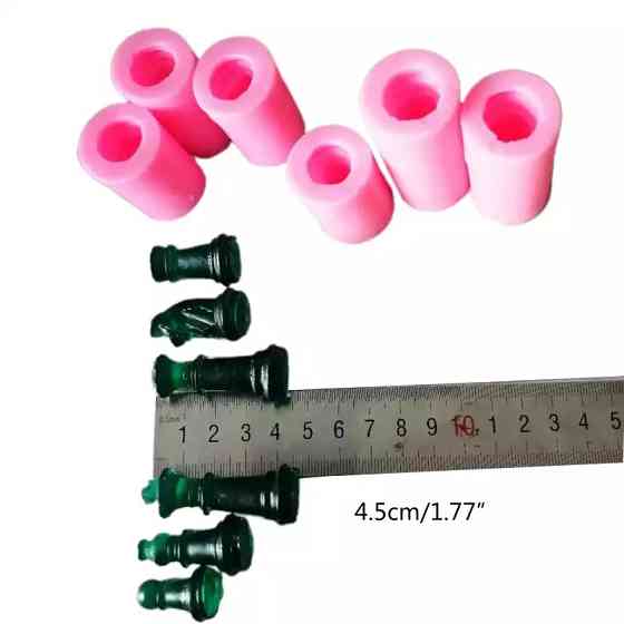 Молд силіконовий Шахи 6 штук one size рожевий Київ