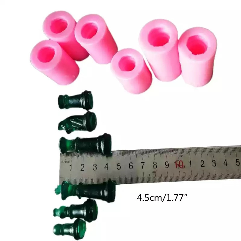 Молд силиконовый Шахматы 6 штук one size розовый Киев - изображение 2