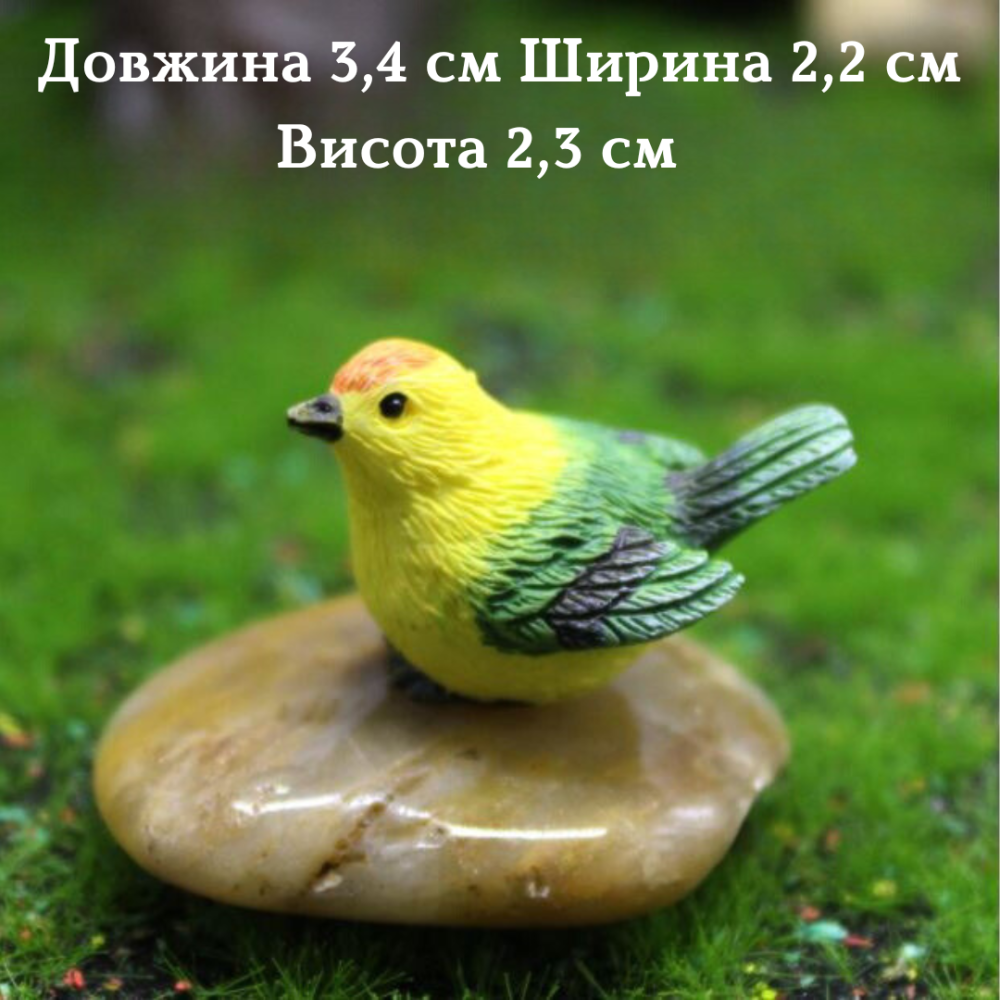 Декоративные фигурки Птички с гнездом для мини-сада кашпо флорариума микроландшафта рокария Набор Маленький Одесса - изображение 2