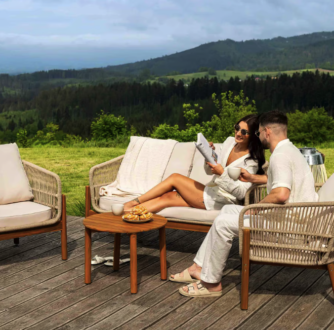 Комплект садових меблів Di Volio Deli бежево-кремовий Київ - фото 9