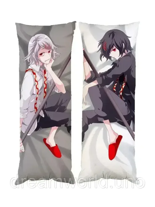 Подушка дакимакура Токийский гуль Tokyo Ghoul декоративная ростовая подушка для обнимания Харьков - изображение 1