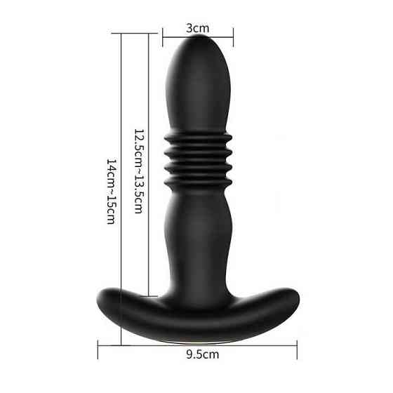 Анальний корок із вібрацією та поступальними рухами Magic Jingers — Анальні іграшки Вінниця