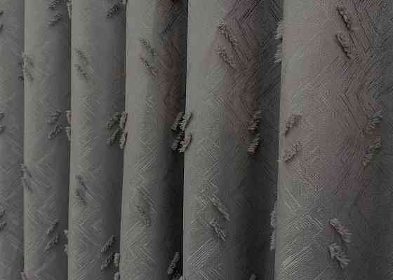 Шторна тканина Льон Букле колір графітовий 1890ш Київ