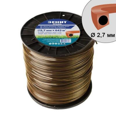 Жилка косильна Зеніт "ПРОФІ" "Квадрат DUAL" 3,0 мм х 15 м (40630015) Вінниця - фото 1