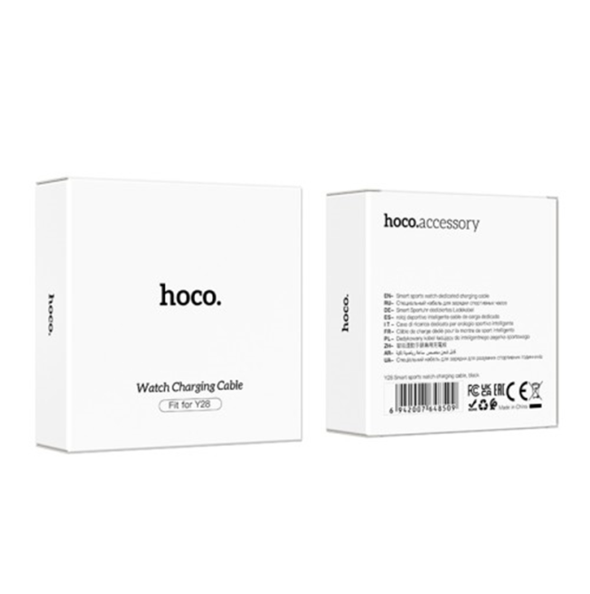 Бездротовий зарядний пристрій для смарт-годинника Y28 Smart sports watch charging cable Black Київ - фото 2