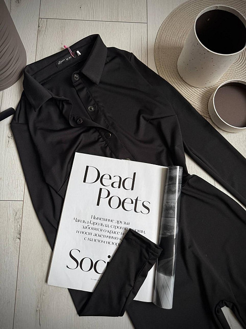 Женский стильный повседневный эластичный комбинезон из качественного плотного микродайвинга Одесса - изображение 6