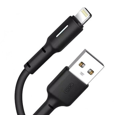 Дата кабель USB 2.0 AM to Lightning 1.0m 3A black XO (NB112-i-BK) Винница - изображение 1
