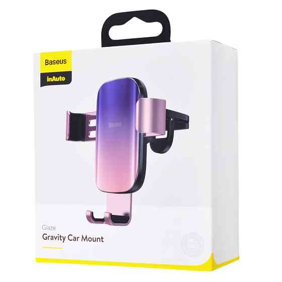 Держатель телефона автомобильный Baseus Glaze Gravity Car Mount черный Львов