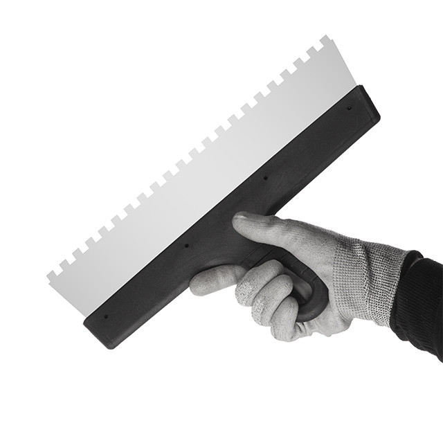 Шпатель із нержавіючої сталі, 350 мм, зуб: 8×8 мм INTERTOOL KT-2358 Киев - изображение 3