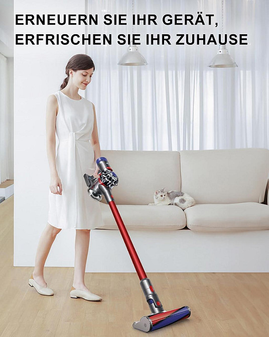 Акумулятор для пилососу Dyson V8 SV10 4000 mAh з фільтром для Absolute, Animal, Fluffy, Motorhead, змінна батарея захист перегріву Київ - фото 8