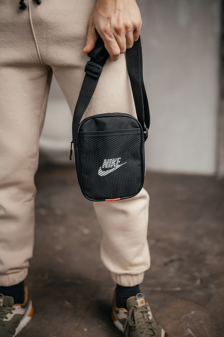 Барстека Nike, Чоловіча сумка через плече, Текстова барсетка на три відділення, Брендаова сумкаMasterSem Київ - фото 5