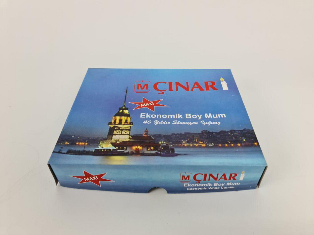 Свічка в коробці 18,5 см Ø 2 см 50 грамів 16 шт./пач. (велика) (16 шт.) Харків - фото 3